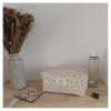 Trousse fleurs et rayures 1 Trousse de toilette fleurs et rayures