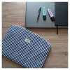 Housse vichy bleu Housse d'ordinateur