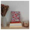Pochette fleurs roses 1 Pochette à livre de poche fleurs roses