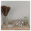 Trousse gaze de coton léopard 1 Trousse de toilette gaze de coton léopard