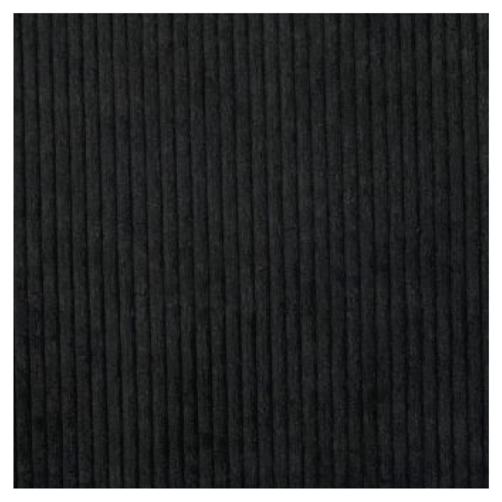 Velours côtelé noir
