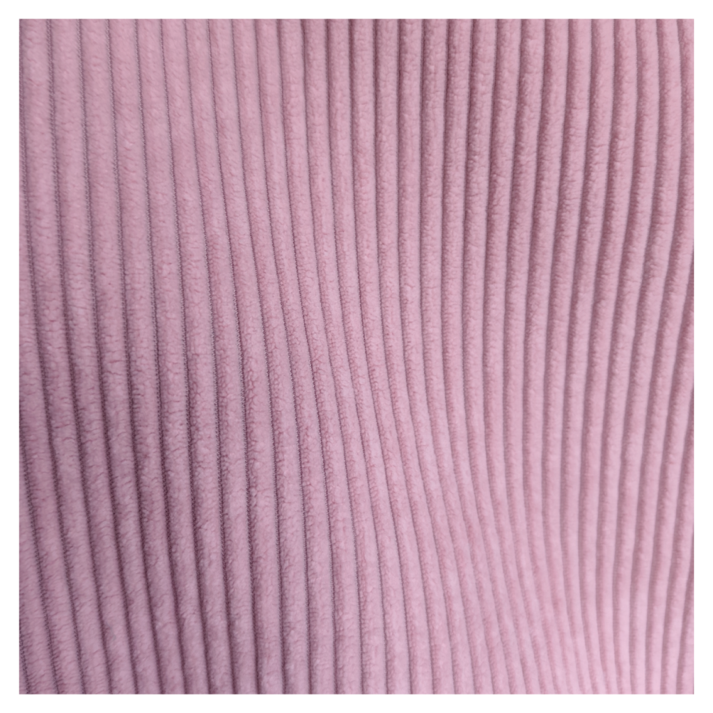 Velours côtelé rose bonbon