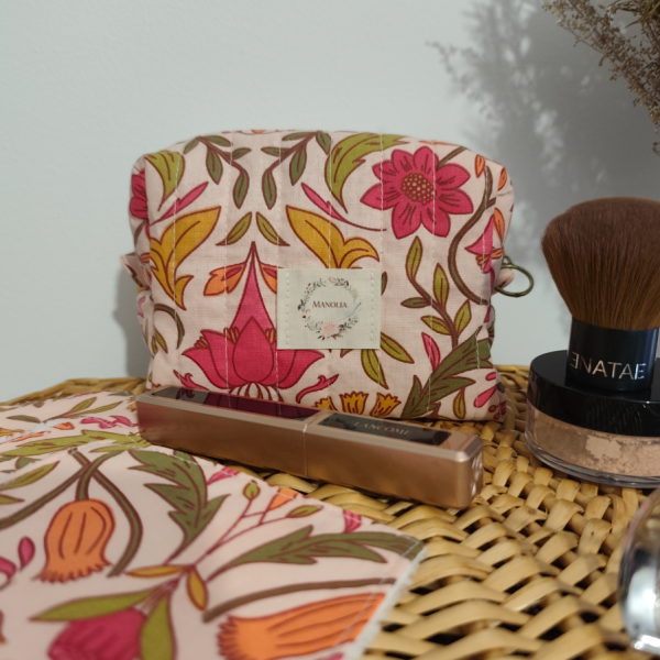 Trousse make-up coton Chloé et coton enduit
