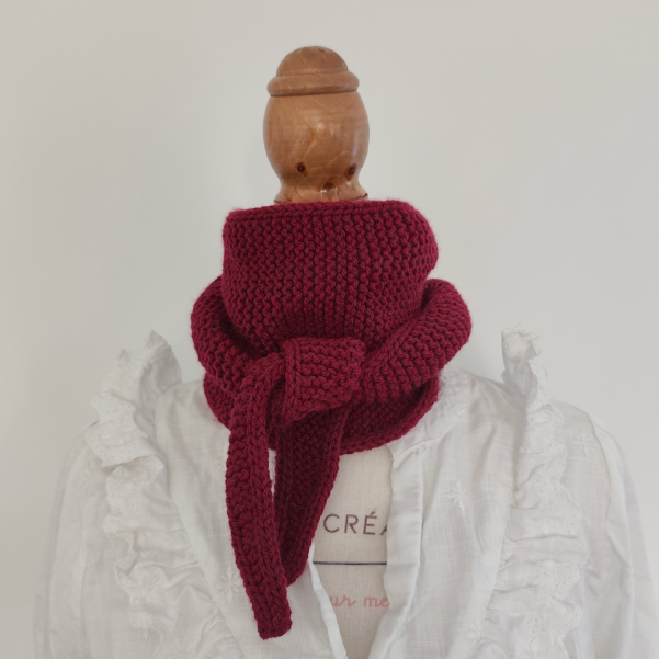 Foulard Elie lie de vin